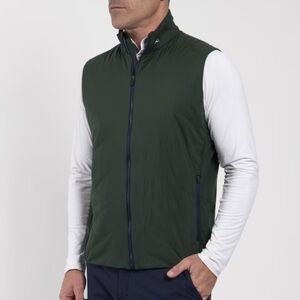 New Kjus Men's Release Diamond Vest in Canopy/Atlanta Blue size 48